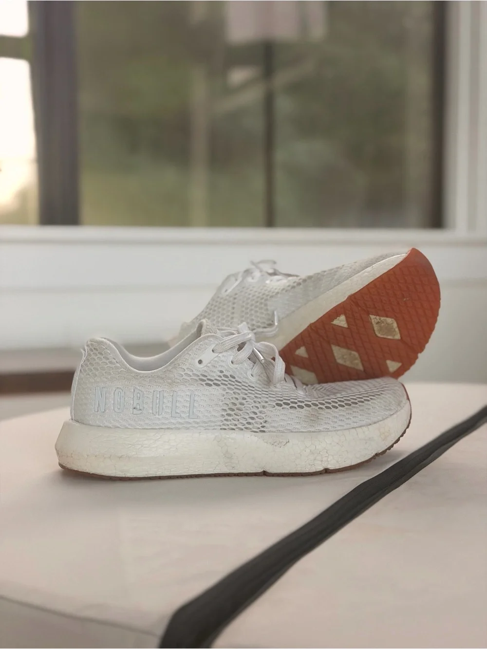 NOBULL White Mesh Athletic Shoe